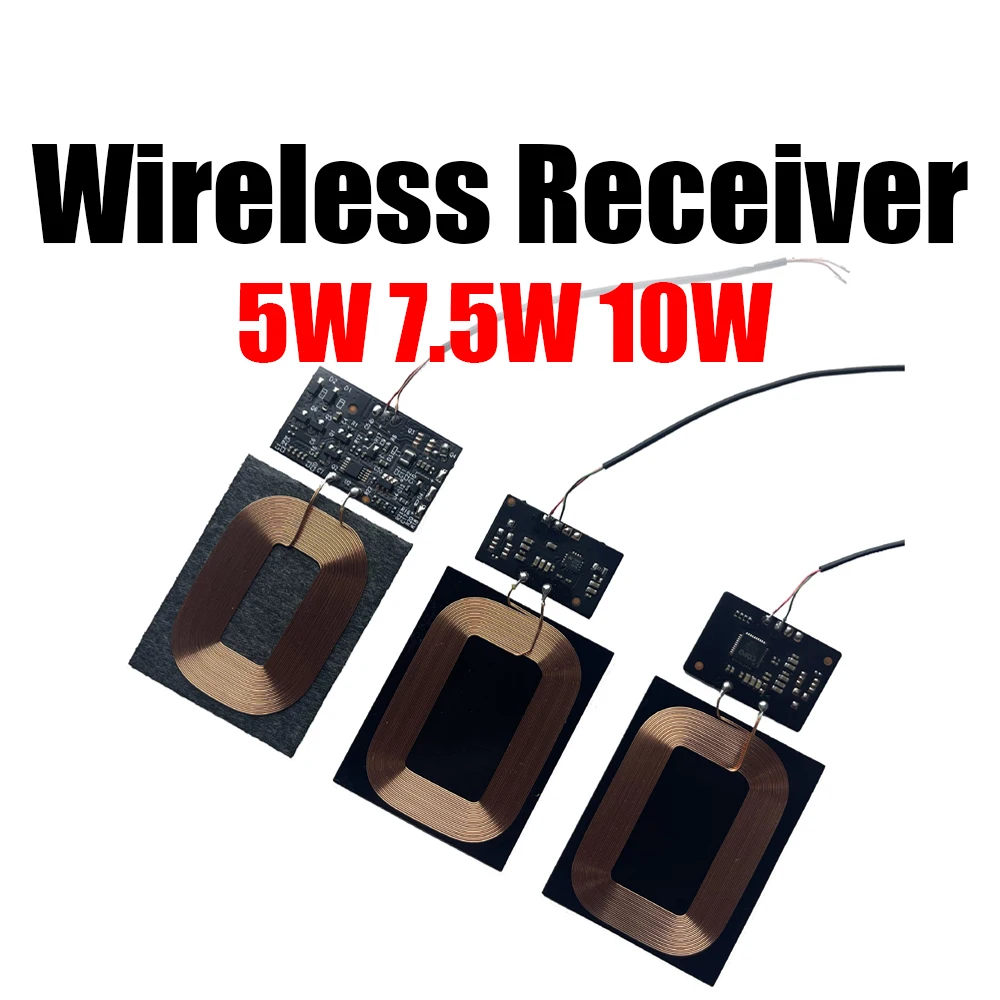 5W 7,5W 10W 5V 1A Drahtlose Ladegerät Empfänger Modul PCBA Spule Schaltung Power Board FÜR drahtlose Schnelle Lade Sender Image