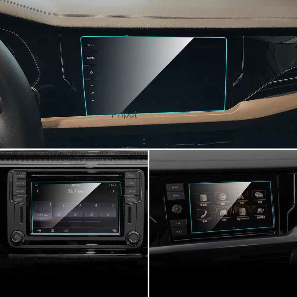 Auto Displayschutzfolie für Volkswagen VW Passat B7 B8 GPS Navigation Bildschirm Gehärtetes Glas Schutzfolie Auto Auto Zubehör Image