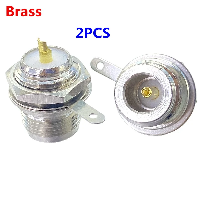 2 Stück l16 n Typ Buchse Buchse Gehäuse Schalttafel halterung Stecker n Buchse Schweiß klemme HF Koaxial adapter schnelle Lieferung Image