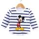 Herbst Baby Jungen Mickey Shirts Baumwolle Kinder T-Shirts Tops für Mädchen Mädchen voller Ärmel