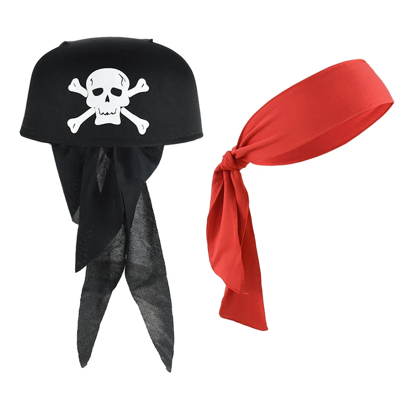 Halloween Piratenhut Mütze Dekoration Kinder Erwachsene Maskerade Kapitän Kopftuch Cosplay Kostüm Requisiten Halloween Party Dekoration Image