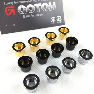 1 Set (4Pcs) GOTOH Durch Körper String Ferrulen/String Buchsen Für Elektrische Bass MADE IN JAPAN TLB-2