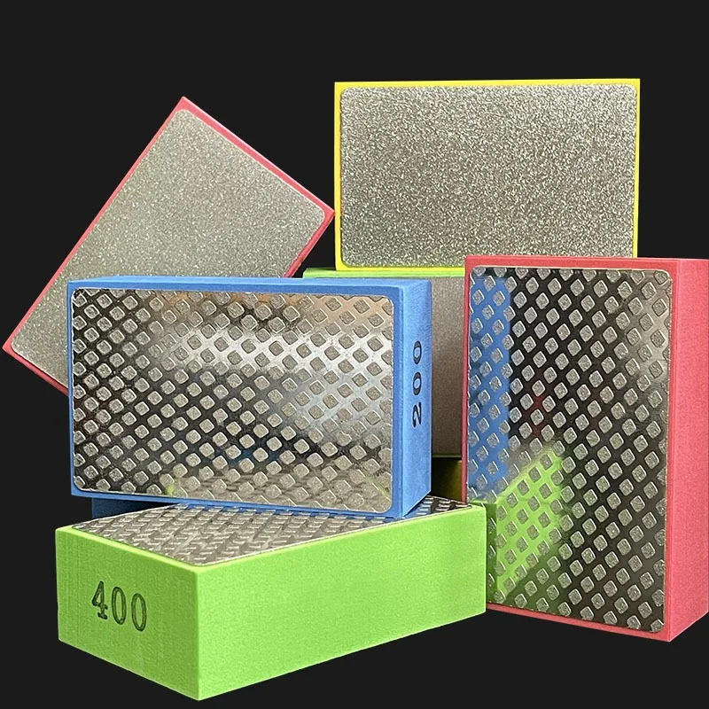 Diamant Hand Polieren Pads Fliesen Glas Schleif Schleif Block Pad Stein Marmor Keramik Schleif Schleif Disc Polierer Werkzeuge Image