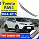 Für Toyota RAV4 2014 2015 Auto styling Hohe qualität edelstahl Vorderen Grill Um Trim Racing Grills