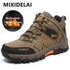 MIXIDELAI Männer Stiefel Winter Mit Plüsch Warme Schnee Stiefel Casual Männer Winter Stiefel Arbeit Schuhe Männer Schuhe Mode Stiefeletten 39-47
