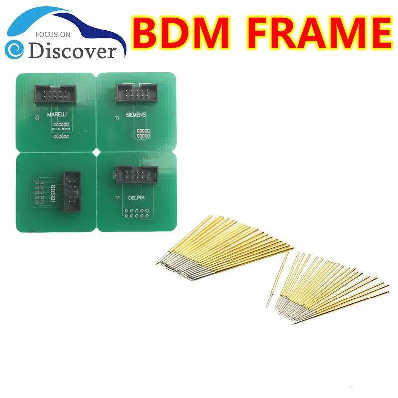 Bdm rahmen mit pin 40 stücke nadeln bdm rahmen adapter + 40 stücke bdm pin arbeit für bdm rahmen bdm100 fgtech Image