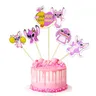 1 satz/los rosa Lilo Stich Thema Baby party Mädchen begünstigt Kuchen Topper alles Gute zum