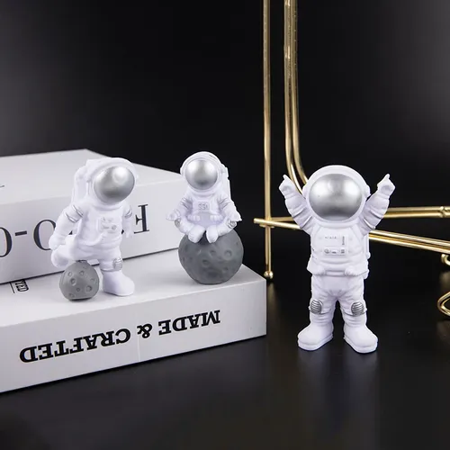 3 stücke Plastik Astronauten Statue Statue Astronaut Skulptur pädagogisches Spielzeug Desktop Home