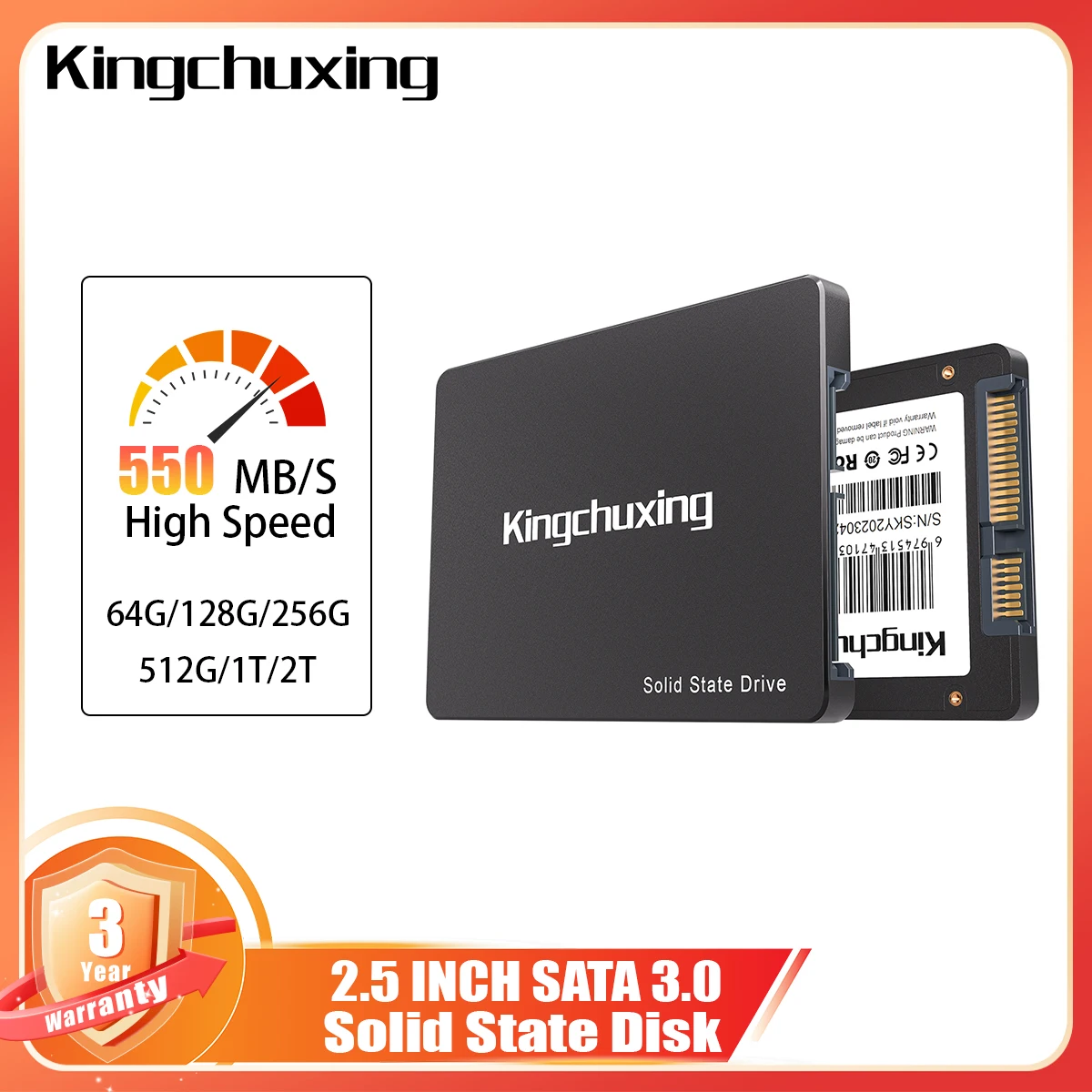 Kingchuxing SSD Sata 1 TB Festplatten SSD 128 GB 2256 GB Notebook 2,5 SSD-Laufwerk für Desktop-Laptop Image