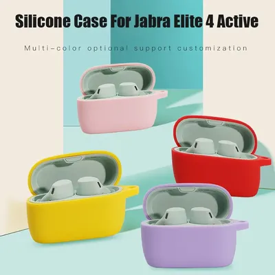 Silikon hülle für Jabra Elite 4 aktive Schutzhülle drahtlose Bluetooth-Kopfhörer-Lades chale Image