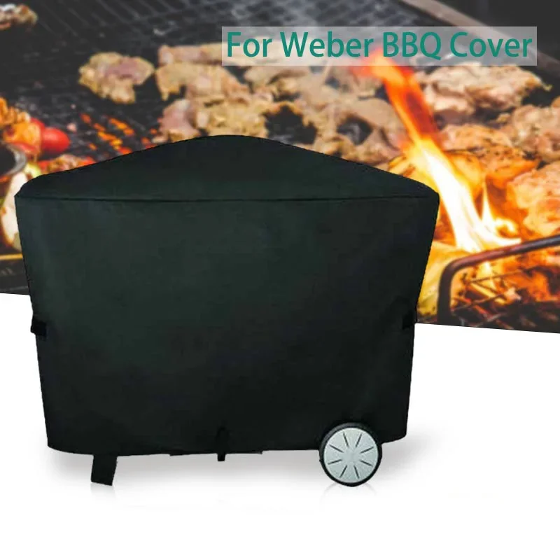 Grill abdeckung für Weber Q2000 Q3000 Grill abdeckung Outdoor-Grill zubehör staub dichte wasserdichte Regenschutz abdeckungen Image