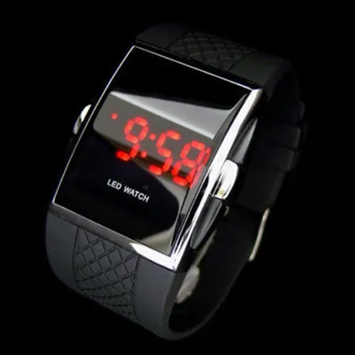 Mode Lässig Unisex Platz Fall LED Digital Display Sport Armbanduhr Geschenk