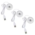 3X Weiß Donut Luftbefeuchter Usb Büro Desktop Mini Luftbefeuchter Tragbare Kreative Luftreiniger