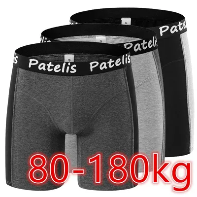 Herren-Boxershorts in Übergröße für 80–180 kg, große 6XL-Shorts, bequeme Baumwoll-Boxershorts Image