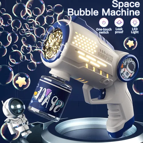Kinder Bubble Gun Spielzeug Astronaut voll automatische Bubble Machine Bubbles Gun Outdoor-Spiel