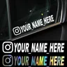 Auto Aufkleber Benutzer Name Personifizierte Instagram Vinyl Decals Motorrad für Instagram FACEBOOK