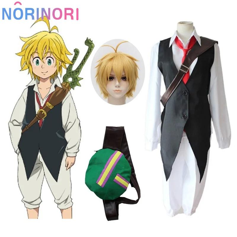 Anime Die Sieben Cosplay Meliodas Dragon's Sin of Wrath Cosplay Kostüm Hitzebeständige Synthetische Haar Perucas Perücken Image
