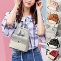 Damen Leder Rucksack Mode kleinen Rucksack Schult aschen Teenager Mädchen Rucksack niedlichen