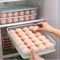 MOONBIFFY 15/24 Grid Kühlschrank Eier Lagerung Box mit Deckel Haushalt Küche Lebensmittel Erhaltung