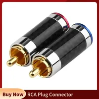 RCA-Anschluss Unterhaltung elektronik männliche Audio-Buchse Lautsprecher anschluss Kohle faser