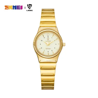 SKMEI Mode Japan Quart Bewegung Frauen Uhren Luxus Weibliche Damen Goldene Armbanduhr Mädchen Uhr