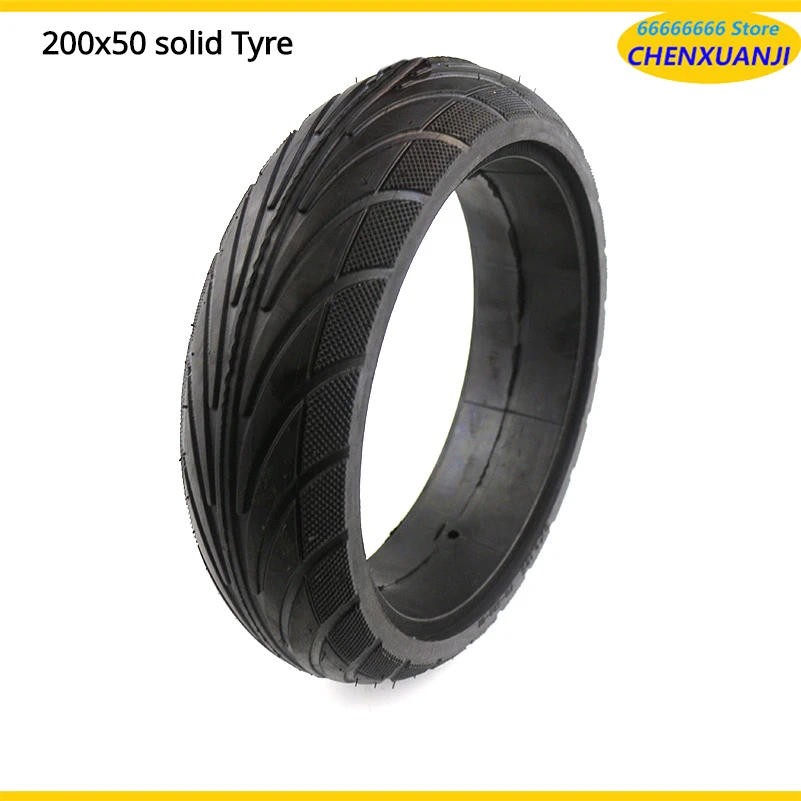 Rollerteile 8 Zoll 200 x 50 Vollreifen für Ninebot ES1 ES2 ES4 Elektroroller Radzubehör 200 * 50 Vollreifen Image