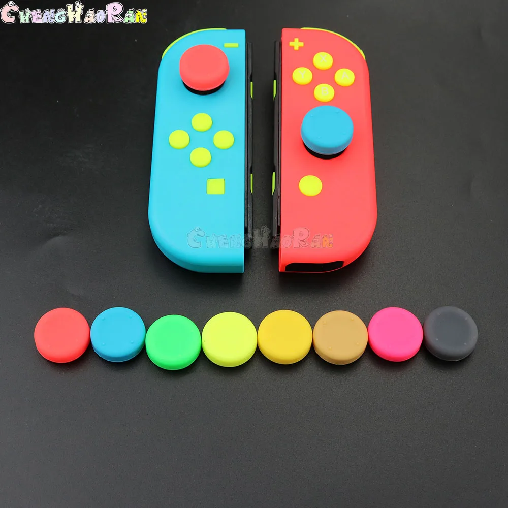 2 Stück Silikon Anti-Rutsch-Daumen-Stick-Kappe für Nintendo Nintendo Switch NS NX Joy-Con Controller Daumens tifte Griffe Abdeckung Image