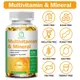 Bbeeaauu Verbindung Vitamin A B C D E Kapseln mehrere Mineralien Zink Calcium Magnesium & Selen