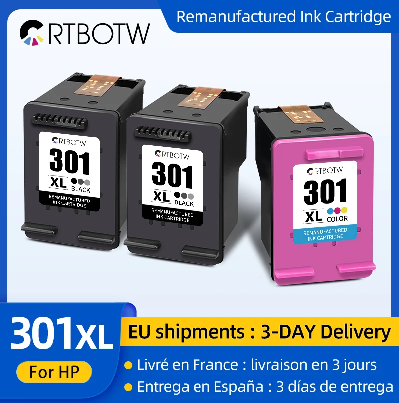 301XL Kompatible Tintenpatrone für HP 301 HP 301 XL Envy 5530 Deskjet 4500 4501 4502 4503 4504 4505 4507 4508 Drucker Image