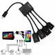 4 Port Micro USB für Android Tablet Computer PC Power Lade OTG Hub Kabel Stecker Spliter