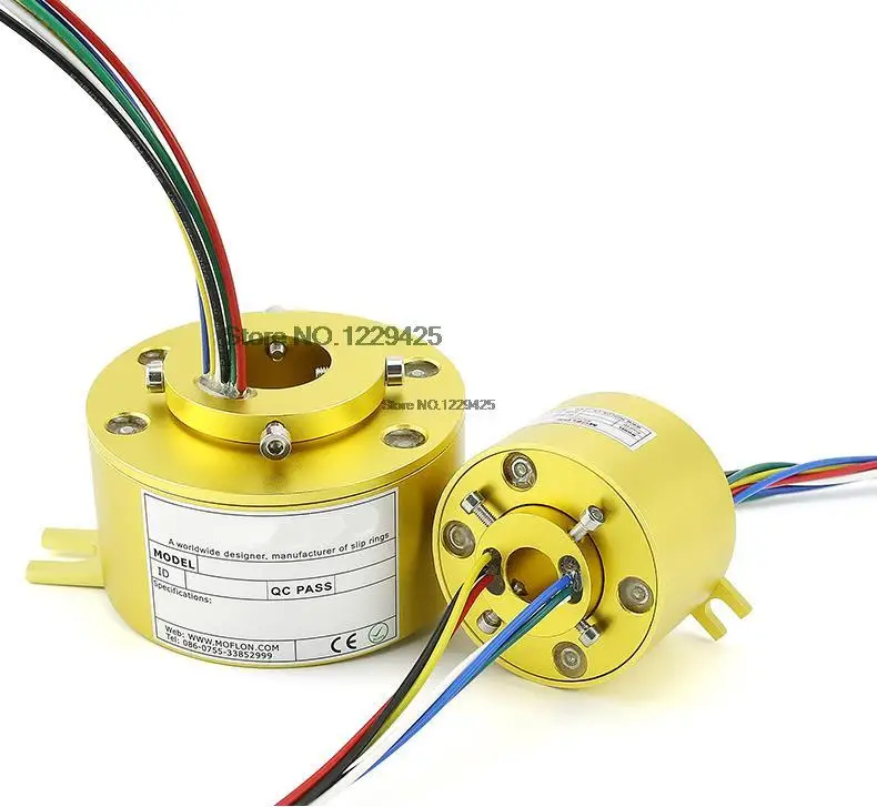 Rotary Leitfähige Schleifring Loch 5mm 7mm 10mm 12,7mm 25,4mm 30mm 38,1mm 40mm Collector Slip Ring Induktivität Image
