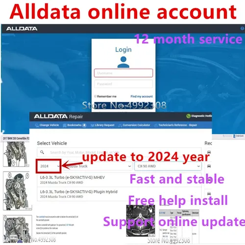 2024 neueste alldata software online autore paratur alldata online konto update auf jahr auto daten