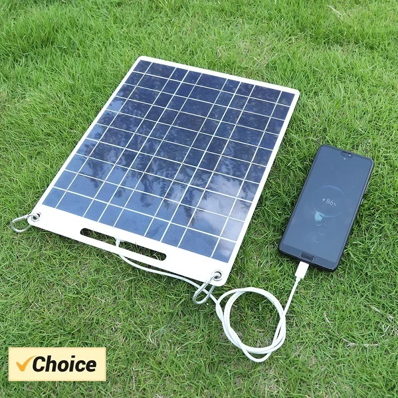 100W 5V Solar Platte Wasserdichte Solar Panel Tragbare Dual USB Solar Batterie Ladegerät Outdoor Camping Solar Zellen Aufladen