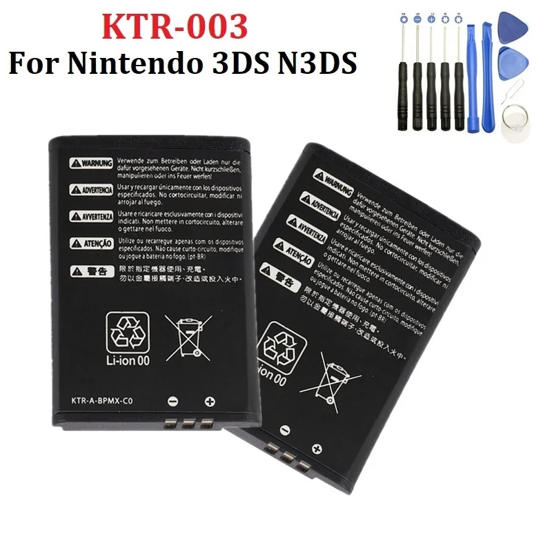 3,7 V 1400 mAh KTR-003 KTR 003 Ersatzakku für Nintendo 3DS N3DS Neue 3DS-Batterien