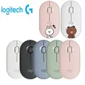 Neue logitech kiesel pop maus laptop tablett m350 drahtlose bluetooth maus licht und dünne stumme