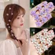 10Pcs Strass Haar Clips für Mädchen Legierung Daisy Blume Haar Krallen Frau Mode Haarnadeln Mode