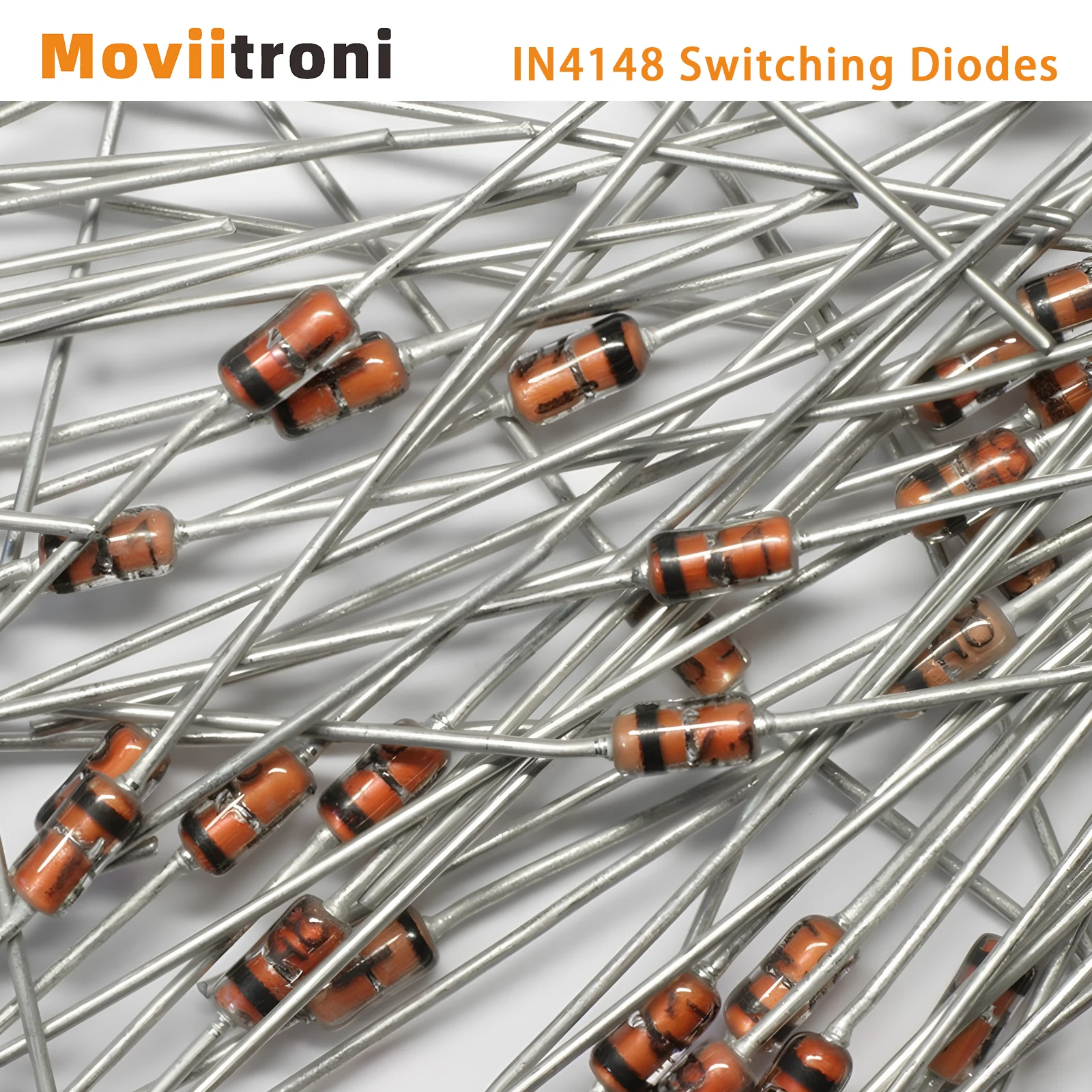 20/50/100/200 Stück 1N4148 DO-35 IN4148 Schaltdiode High-Speed 100V 200mA Image