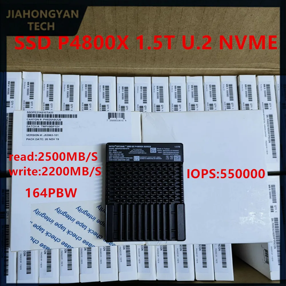 NEUES Original FÜR Intel Optane SSD P4800X 375G 750G 1,5 TB U.2 NVME Enterprise Solid State Drive Service SSD Ultra Long Life Image