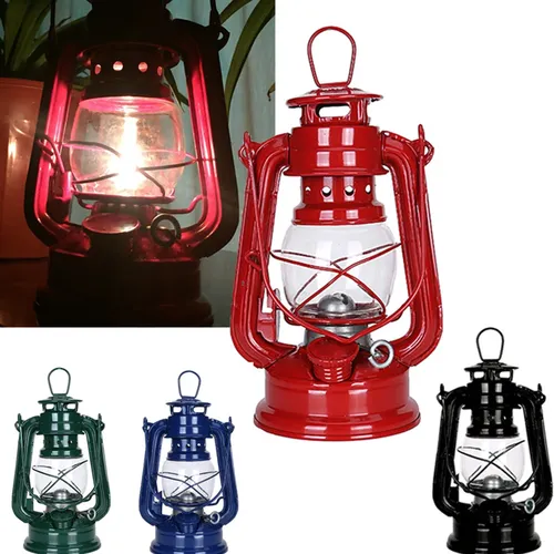 Retro Camping Laterne Petroleum Lampe tragbare Hand laterne Outdoor Camping Licht 90ml viele Farbe