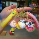 Anime Snoopy Charlie Schlüssel bund niedlichen Puppen tasche Anhänger PVC Auto Schlüssel anhänger