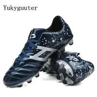 Männer Fußball Fußball Stiefel Athletischen Fußball Schuhe Neue Leder Große Größe High Top Fußball