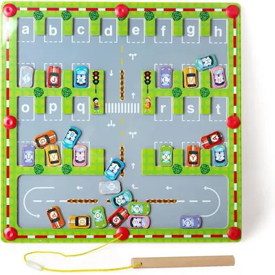 Montessori Magnetisches Alphabet-Labyrinth-Buchstaben-Puzzle, Geschenke für Kinder, Image