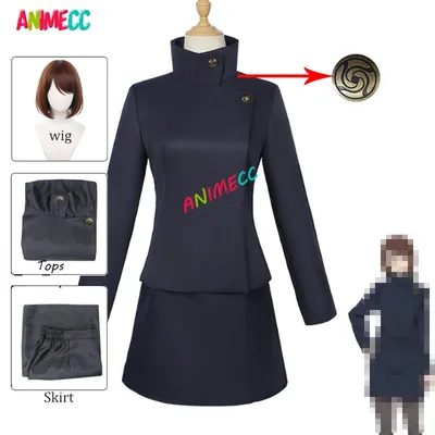 ANIMECC auf Lager S-3XL Ieiri Shōko Cosplay Kostüm Perücke Anime Cosplay Schuluniform Halloween Image