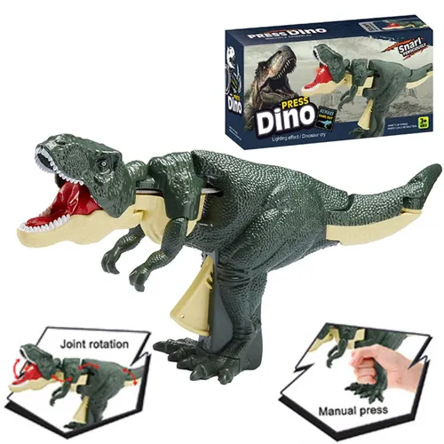 Dinosaurier Zazaza Spielzeug Kinder kreative batterie lose Teleskop Frühling Schaukel Dinosaurier