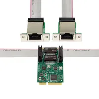Netzwerk karten Mini-PCI-E zu 2-Port-Netzwerkkarte 1000 MBit/s Gigabit-Ethernet 1000/m