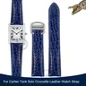 Für Cartier Tank Solo Krokodil leder Uhren armband London Calibo Leder armband Herren Echt leder