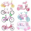 Mixed Stil Puppe Zubehör Kunststoff Bike Mini Bus Motorrad Outdoor Sport Spielzeug Für Barbies
