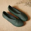 Frauen Flache Schuhe Handgemachte Frauen Schuhe 2021 Frühling/herbst Neue Vintage Slip auf Loafers Plus Größe Weibliche Schuh zapatos De Mujer