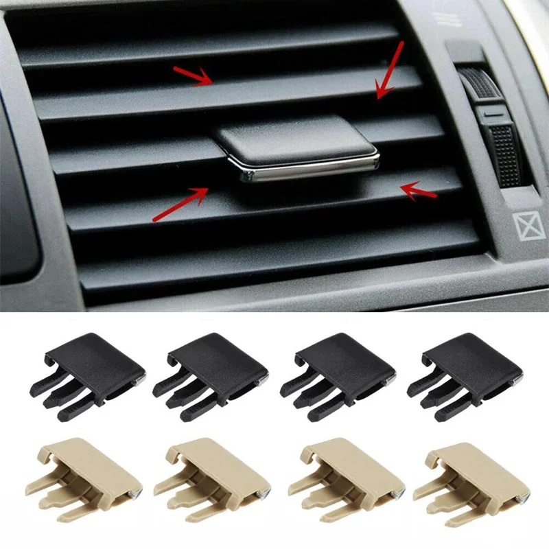 4x Auto Klimaanlage Vent Auto Center Dash A/C Vent Louvre Klinge Scheibe Klimaanlage Blatt Clips Set Zubehör Image