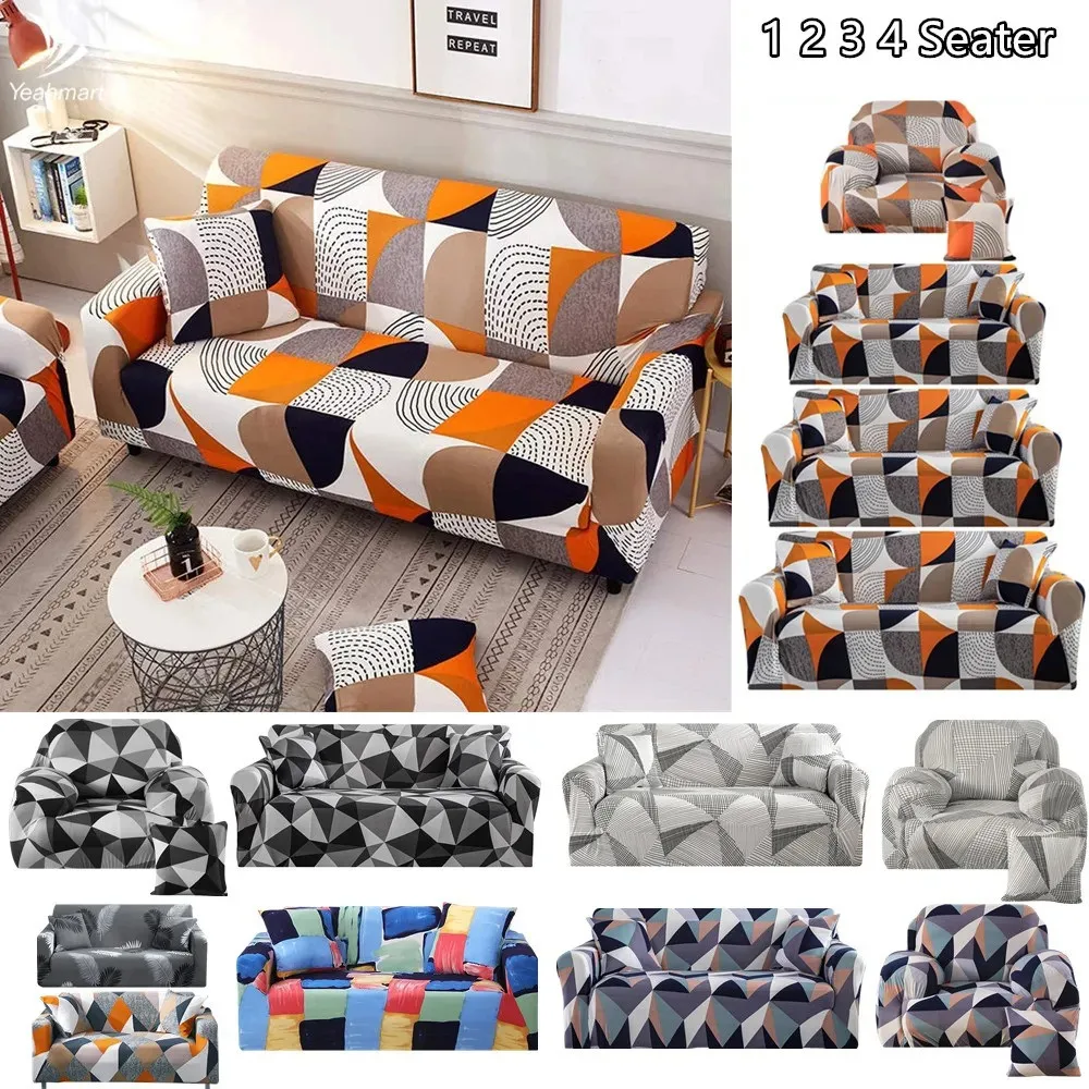 Stretch-Sofa bezug Universal bedrucktes Sofa Schon bezug Loves eat Couch bezug Polyester Möbels chutz bezug mit 1 Stück Kissen bezug